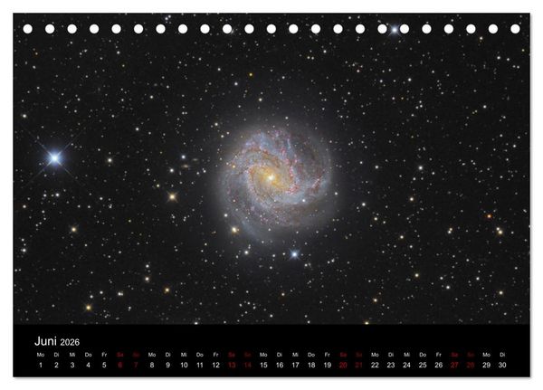 Produktbild: Beeindruckendes Universum (Tischkalender 2026 DIN A5 quer), CALVENDO Monatskalender