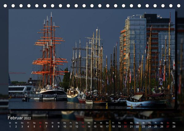 Produktbild: Abends am Meer (Tischkalender 2022 DIN A5 quer)