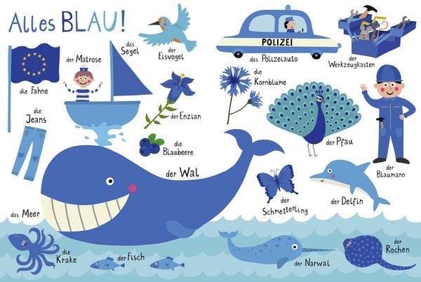 Produktbild: Blaubeerblau und Hummelgelb Mein knallig buntes Farbenbuch