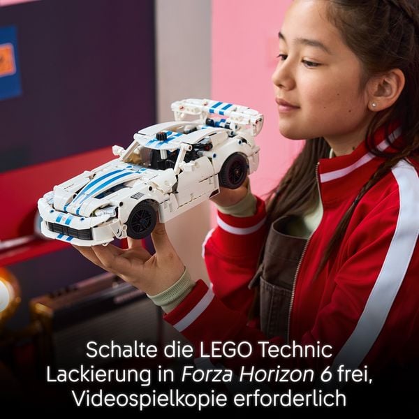 Produktbild: LEGO Technic 42234 Dodge Viper GTS-R Sportwagen, Bauset, Rennauto mit Lenkung und V10-Motor