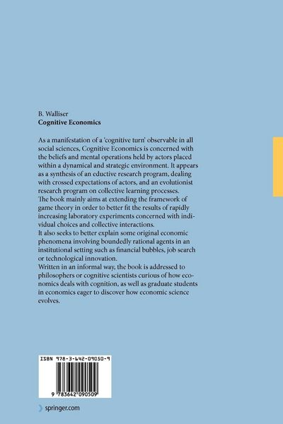Produktbild: Cognitive Economics