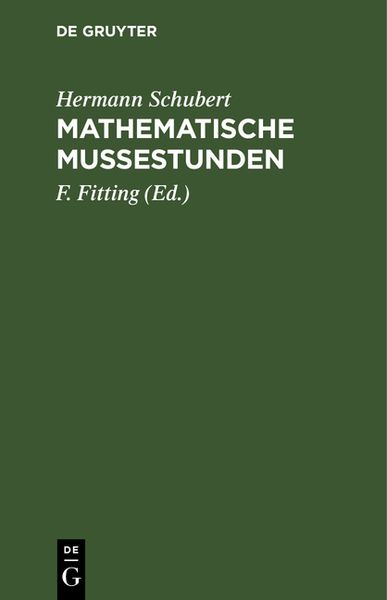 Produktbild: Mathematische Mu&szlig;estunden