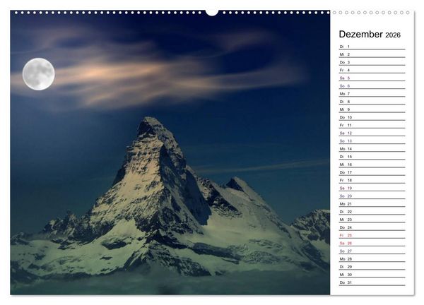 Produktbild: Matterhorn. Der Berg der Berge (Wandkalender 2026 DIN A2 quer), CALVENDO Monatskalender