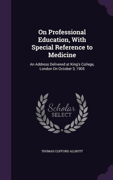 Produktbild: On Professional Education, With Special Reference to Medicine