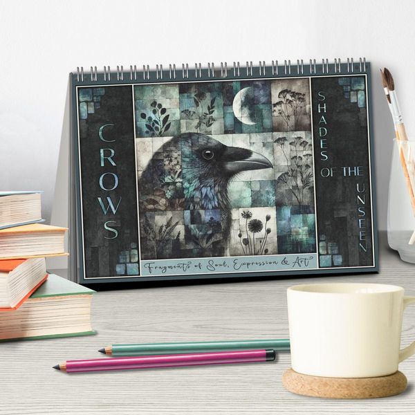 Produktbild: Crows. Shades of the Unseen. Art. (Desk Calendar 2026 DIN A5 landscape), CALVENDO 12 Month DeskCalendar