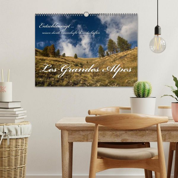 Produktbild: Entschleunigt ... reisen durch traumhafte Landschaften "Les Grandes Alpes" (Wandkalender 2026 DIN A3 quer), CALVENDO Monatskalender