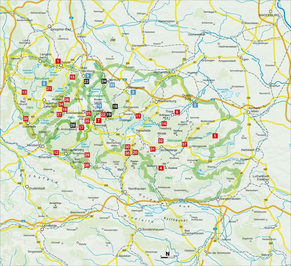 Produktbild: Wandern mit Bus und Bahn Harz