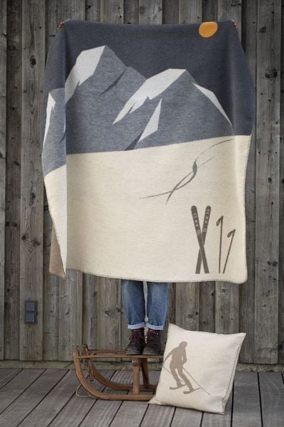 Produktbild: Wohndecke "skis & spuren" (GRS)
