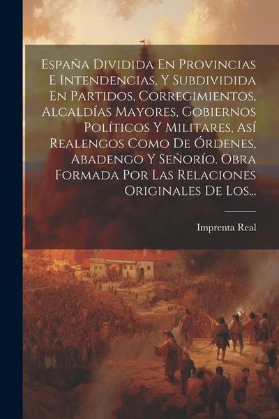 Produktbild: Espa&ntilde;a Dividida En Provincias E Intendencias, Y Subdividida En Partidos, Corregimientos, Alcald&iacute;as Mayores, Gobiernos Pol&iacute;ticos Y Militares, As&iacute; Reale