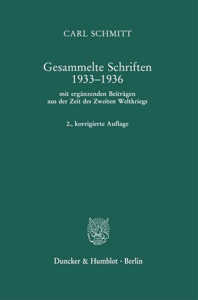 Produktbild: Gesammelte Schriften 1933&ndash;1936