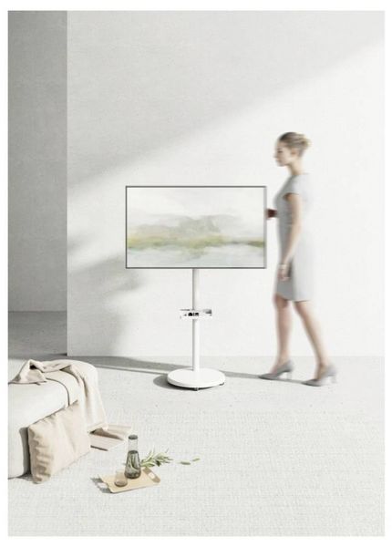Produktbild: Reflecta TV Stand 43P-2020T wei&szlig; TV-Standfu&szlig; 43,2 cm (17") - 109,2 cm (43") Neigbar, Schwenkbar, Rotierbar, H&ouml;henverstellbar Ger&auml;teablage