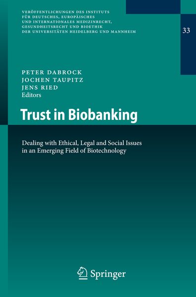 Produktbild: Trust in Biobanking