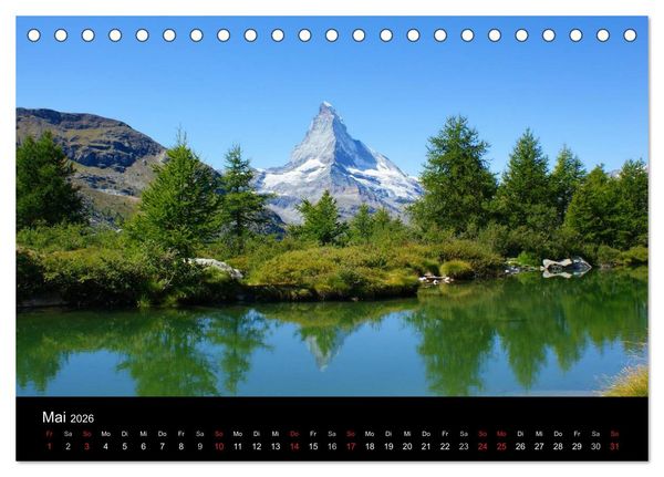 Produktbild: Faszination Matterhorn (Tischkalender 2026 DIN A5 quer), CALVENDO Monatskalender