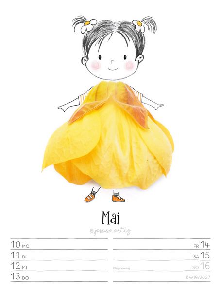 Produktbild: Little Dreams Wochenplaner Kalender 2027