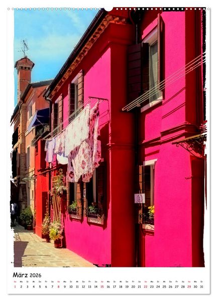 Produktbild: Einblicke in Burano (hochwertiger Premium Wandkalender 2026 DIN A2 hoch), Kunstdruck in Hochglanz