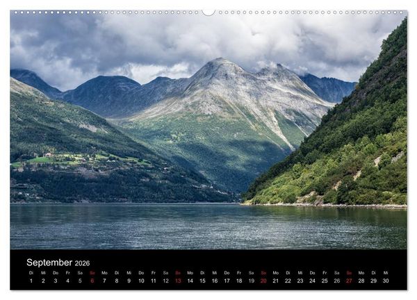 Produktbild: Norwegen - Unterwegs im Land der Berge, Trolle und Fjorde (hochwertiger Premium Wandkalender 2026 DIN A2 quer), Kunstdruck in Hochglanz