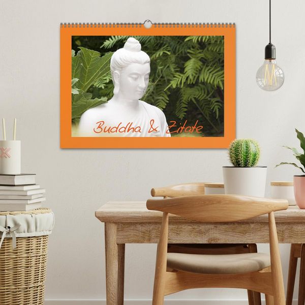 Produktbild: Buddha & Zitate (Wandkalender 2026 DIN A3 quer), CALVENDO Monatskalender