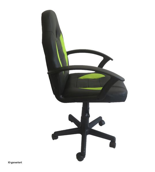 Produktbild: HTI-Living Schreibtischstuhl Junior h&ouml;henverstellbar ergonomischer Drehstuhl Schwarz-Gr&uuml;n