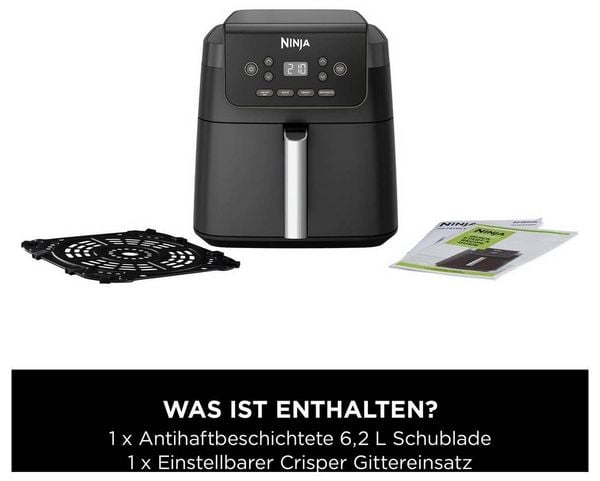 Produktbild: Ninja Hei&szlig;luft-Fritteuse 6.2l 2000 Schwarz