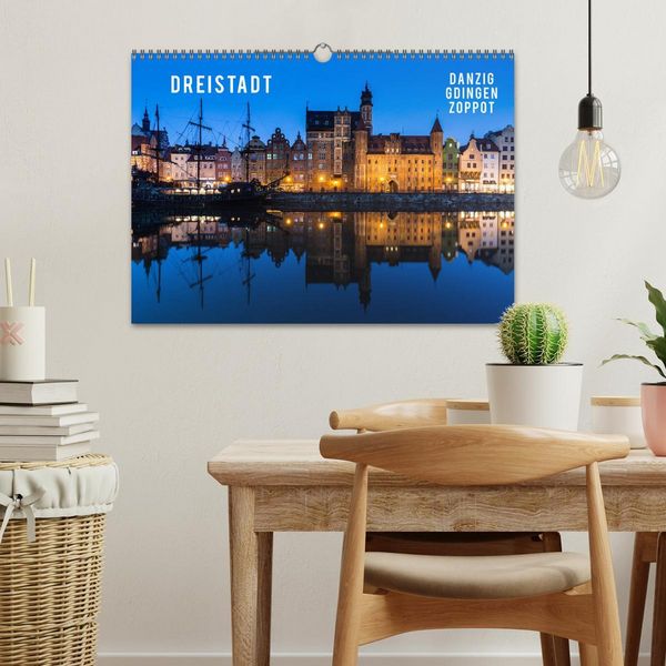 Produktbild: Dreistadt - Danzig, Gdingen, Zoppot (Wandkalender 2026 DIN A3 quer), CALVENDO Monatskalender