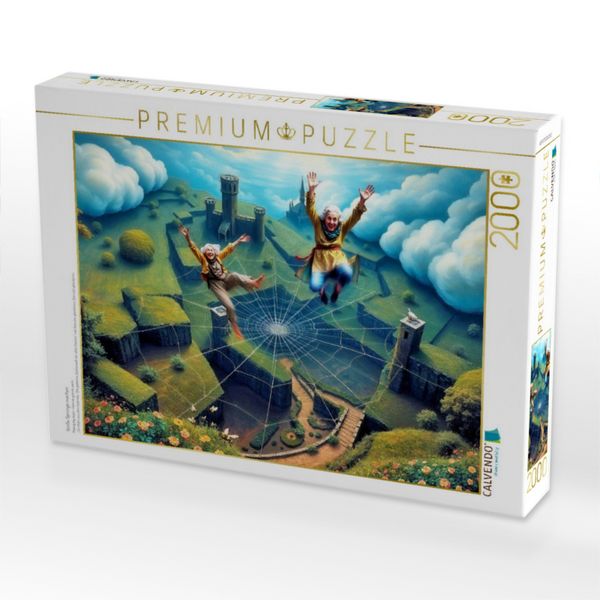 Produktbild: CALVENDO Puzzle Gro&szlig;e Spr&uuml;nge machen | 2000 Teile Lege-Gr&ouml;&szlig;e 90x67cm Foto-Puzzle f&uuml;r gl&uuml;ckliche Stunden