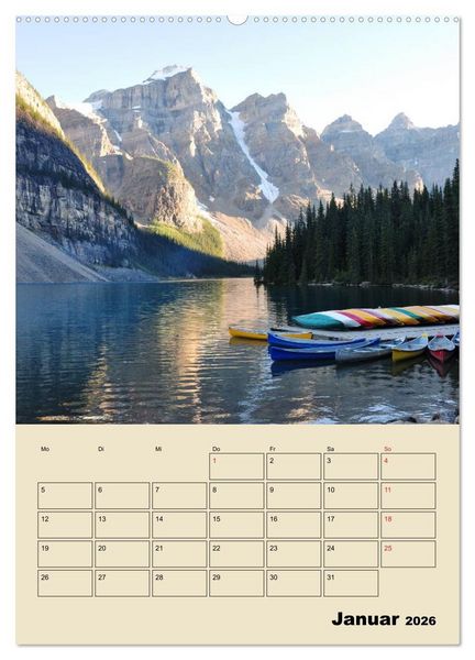 Produktbild: Kanadas gro&szlig;e Seen / Planer (hochwertiger Premium Wandkalender 2026 DIN A2 hoch), Kunstdruck in Hochglanz