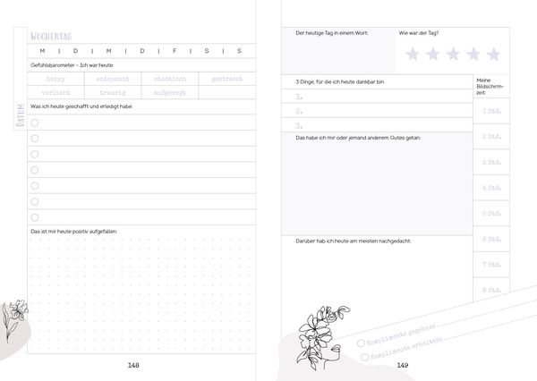 Produktbild: Happy me &ndash; Meine 10-Wochen-Tagebuch-Challenge mit Social-Media-Star Cali Kessy