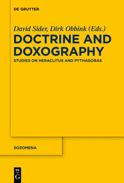 Produktbild: Doctrine and Doxography
