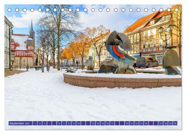 Produktbild: Duderstadt im Winter (Tischkalender 2027 DIN A5 quer), CALVENDO Monatskalender