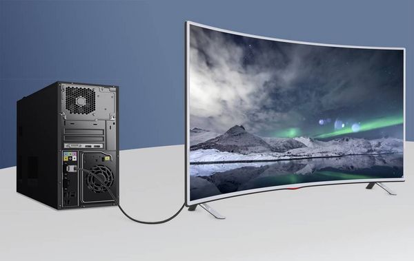 Produktbild: Renkforce DisplayPort / HDMI Verbindungskabel DisplayPort Stecker, HDMI-A Stecker 2.00m Schwarz UHD 8K @ 60 Hz, UHD 4K @ 120Hz