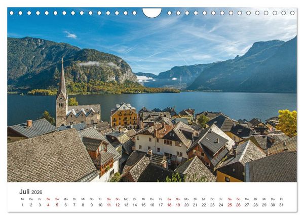 Produktbild: Hallstatt - Die Perle &Ouml;sterreichs (Wandkalender 2026 DIN A4 quer), CALVENDO Monatskalender