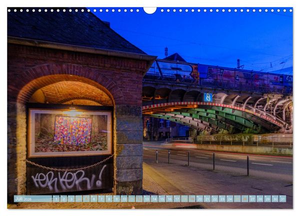Produktbild: KunstLichtTore in Bochum - und Br&uuml;cken, die es werden sollten (Wandkalender 2026 DIN A3 quer), CALVENDO Monatskalender