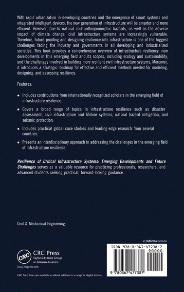 Produktbild: Resilience of Critical Infrastructure Systems