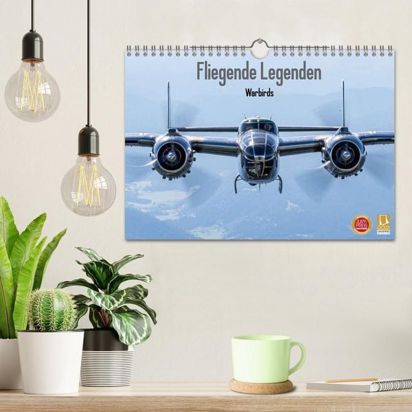 Produktbild: Fliegende Legenden - Warbirds (Wandkalender 2026 DIN A4 quer), CALVENDO Monatskalender
