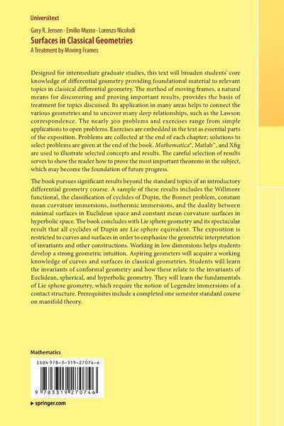 Produktbild: Surfaces in Classical Geometries