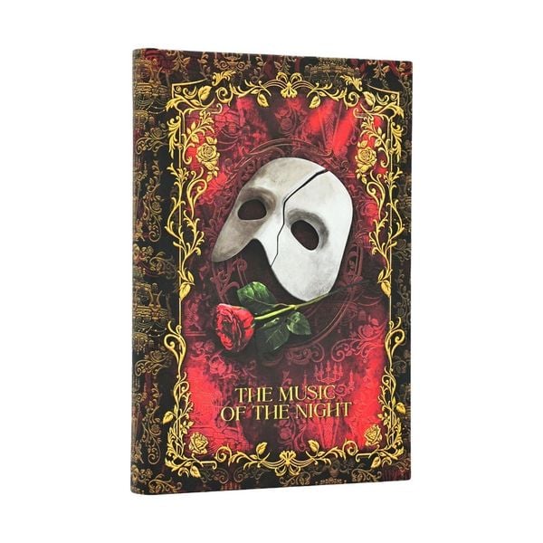 Produktbild: Masked Melody (Phantom of the Opera) Mini Lined Hardcover Journal (Elastic Band Closure)