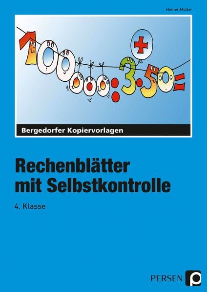 Rechenblätter mit Selbstkontrolle - 4. Klasse