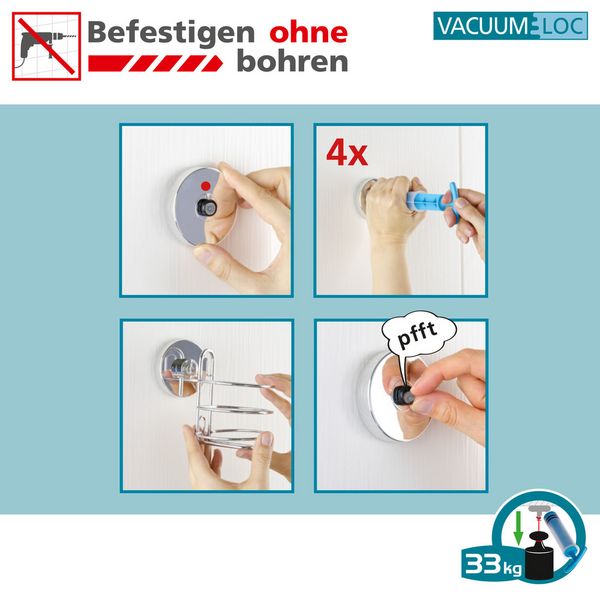 Produktbild: Mod. Vacuum-Loc&reg; Haken 4er Set, Befestigung ohne bohren