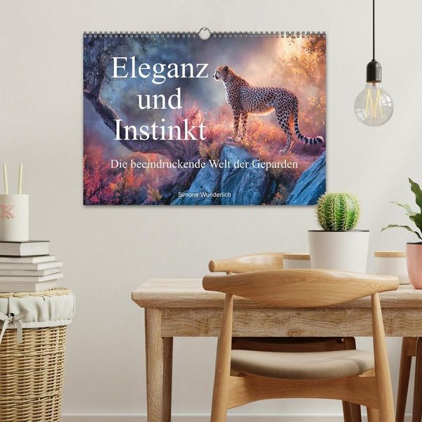 Produktbild: Eleganz und Instinkt - die beeindruckende Welt der Geparden (Wandkalender 2027 DIN A3 quer), CALVENDO Monatskalender