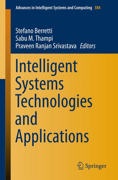 Produktbild: Intelligent Systems Technologies and Applications