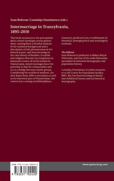 Produktbild: Intermarriage in Transylvania, 1895&ndash;2010