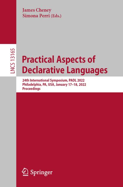 Produktbild: Practical Aspects of Declarative Languages