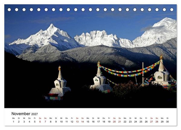 Produktbild: Wildes China (Tischkalender 2027 DIN A5 quer), CALVENDO Monatskalender