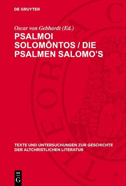 Produktbild: Psalmoi Solom&iquest;ntos / Die Psalmen Salomo's