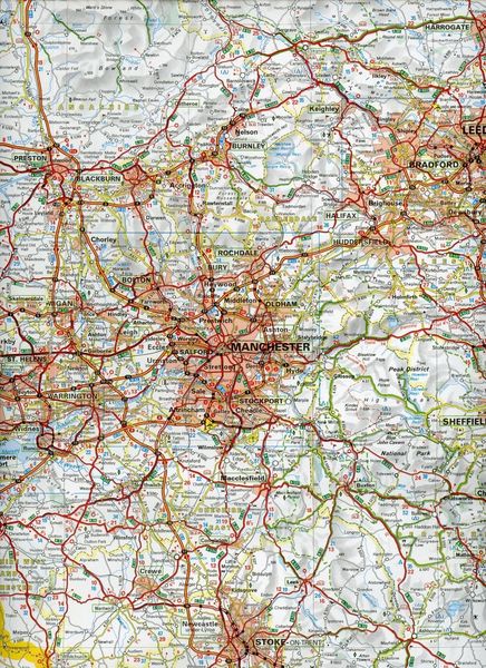 Michelin England Nord, Midlands. Straßen- und Tourismuskarte 1:400.000