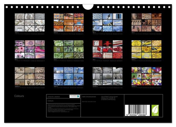 Produktbild: Colours (Wandkalender 2027 DIN A4 quer), CALVENDO Monatskalender