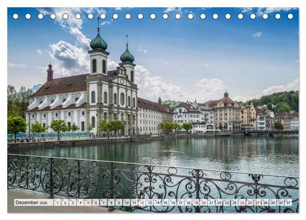 Produktbild: LUZERN Idyllische Impressionen (Tischkalender 2026 DIN A5 quer), CALVENDO Monatskalender