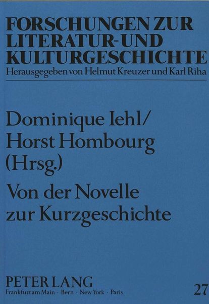 Produktbild: Von der Novelle zur Kurzgeschichte