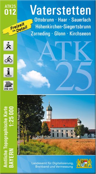 Produktbild: ATK25-O12 Vaterstetten (Amtliche Topographische Karte 1:25000)