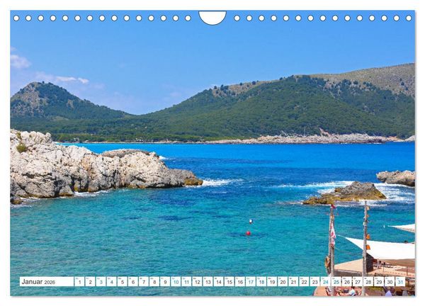 Produktbild: Mallorca - Azurblaues Mittelmeer zum Tr&auml;umen (Wandkalender 2026 DIN A4 quer), CALVENDO Monatskalender